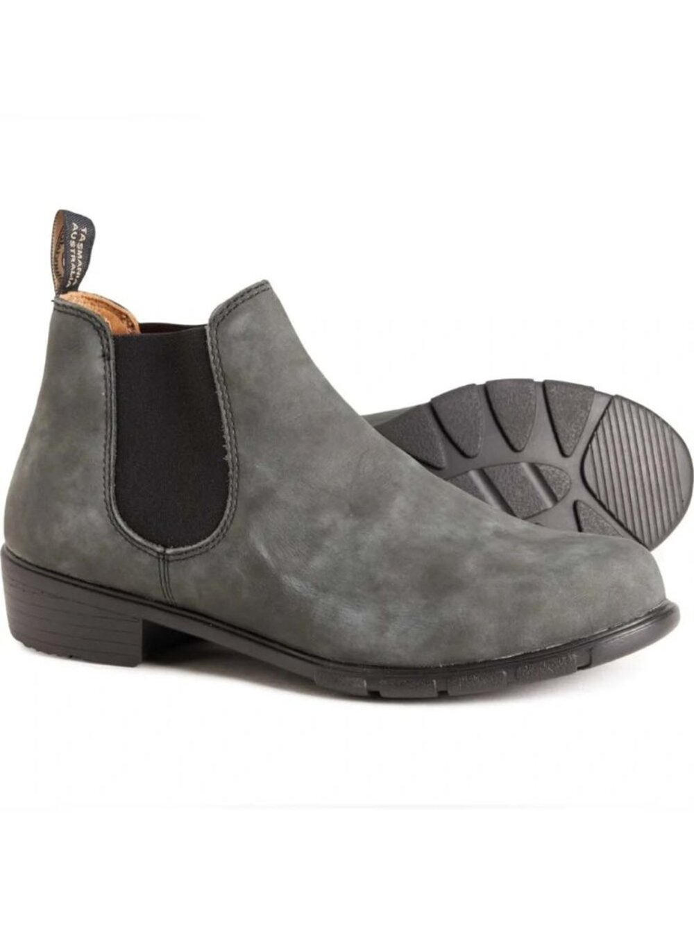 Grey Suede Blundstone Chelsea Boots 1971 Pull on Ankle 7.5 37.5